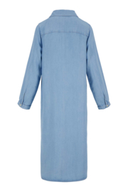 Zusss jurk doorknoop - denim