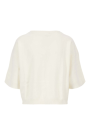 Zusss vestje fijngebreid - offwhite
