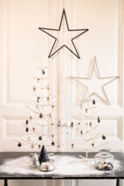 Kerstboom metaal s - creme