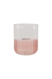 Zusss glas geniet - roze