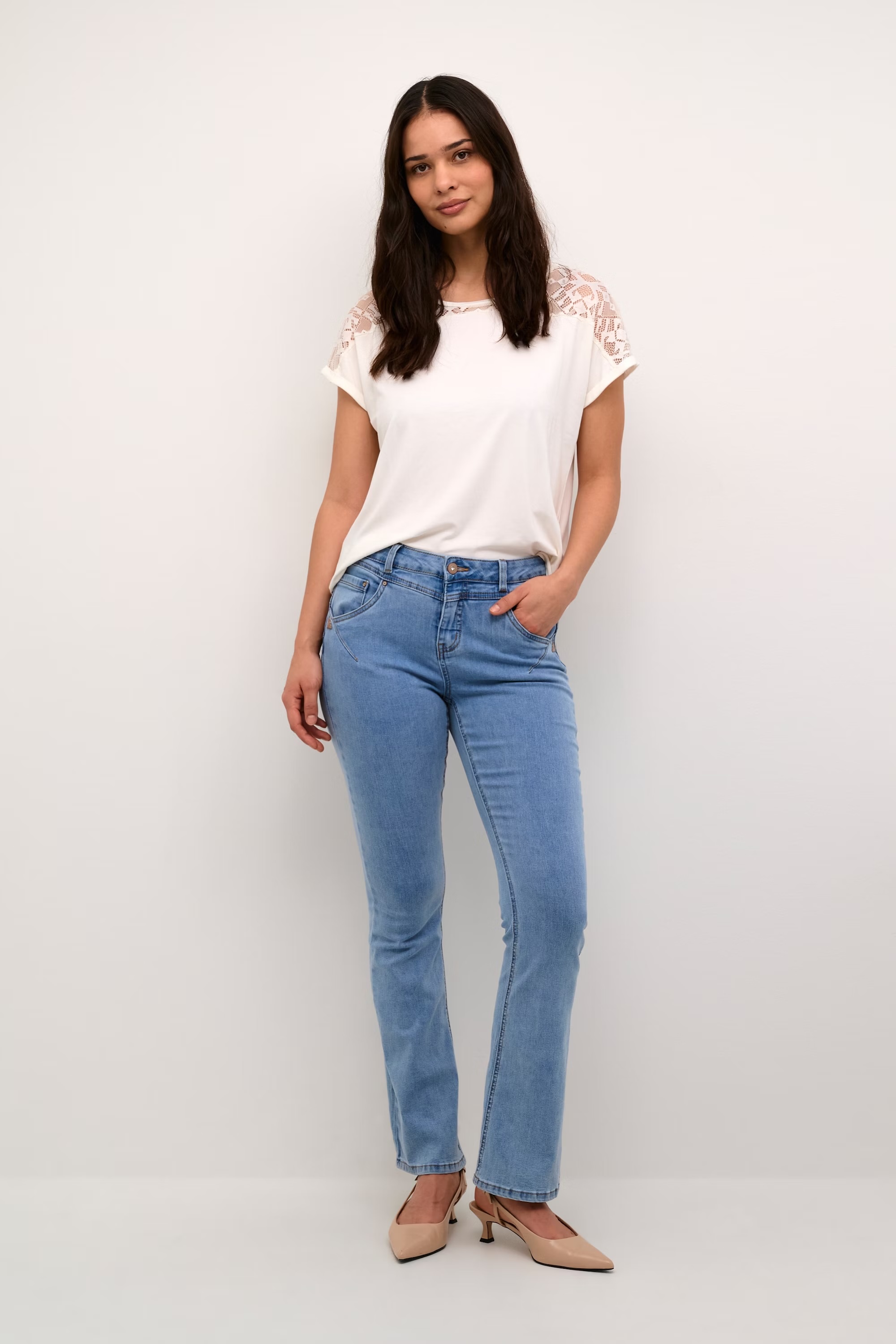 Cream spijkerbroek l32- denim