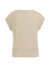 YAYA shirt mouwloos - beige/bruin
