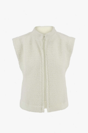 Zusss gilet teddy - creme/wit