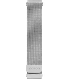 OOZOO smartwatch losse band metaal - zilver