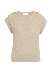 YAYA shirt mouwloos - beige/bruin