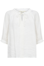 Cream blouse linnen - wit