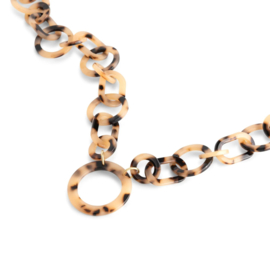 Looplabb leesbril ketting - light turtle