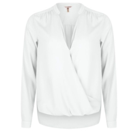 Esqualo blouse overlap - wit