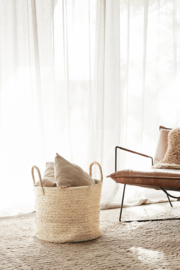 Mand rond jute xl - naturel