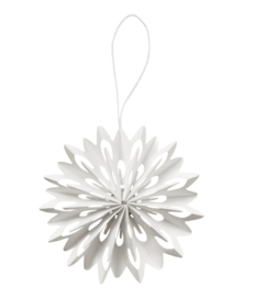 Delight Department ornament 8 cm - wit