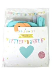 A Little Lovely Company letterbanner - pastel