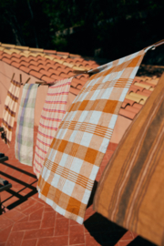 HKliving theedoek amber/blauw
