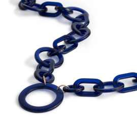 Looplabb leesbril ketting - donkerblauw