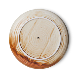 HKliving sideplate chef ceramics - creme/bruin