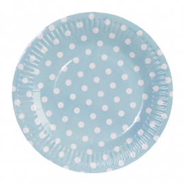 Borden, polka blauw