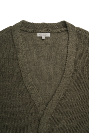 Zusss lang gebreid vest - groen