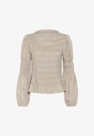 Cream blouse - cobblestone