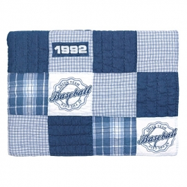 Greengate quilt - baseball blue