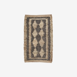 Madam Stoltz jute mat - donkerbruin