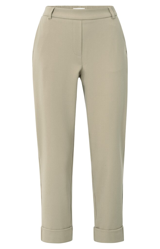 YAYA broek met omgeslagen zoom - zandbeige