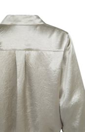 YAYA blouse satijn - beige/bruin
