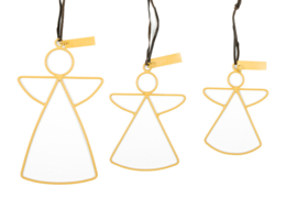 MrsBloom hanger engel m - oker