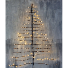 Kerstboom wand met verlichting