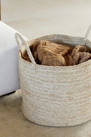 Mand rond jute xl - naturel