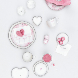 Bastion Collections eierdop hearts - roze