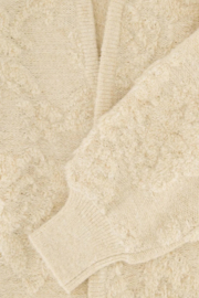 Zusss vest met lurex - creme