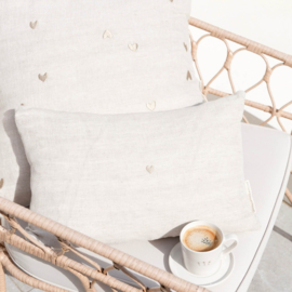 Bastion Collections kussen 30x50 - naturel/taupe