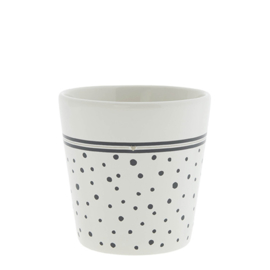 Bastion Collections beker dots - zwart