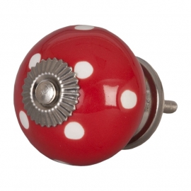 Knop bol, rood