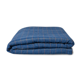 HKliving plaid sherpa - blauw