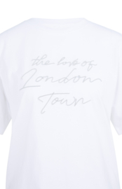 YAYA shirt met print - wit/grijs