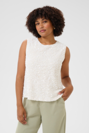 Cream top paillet