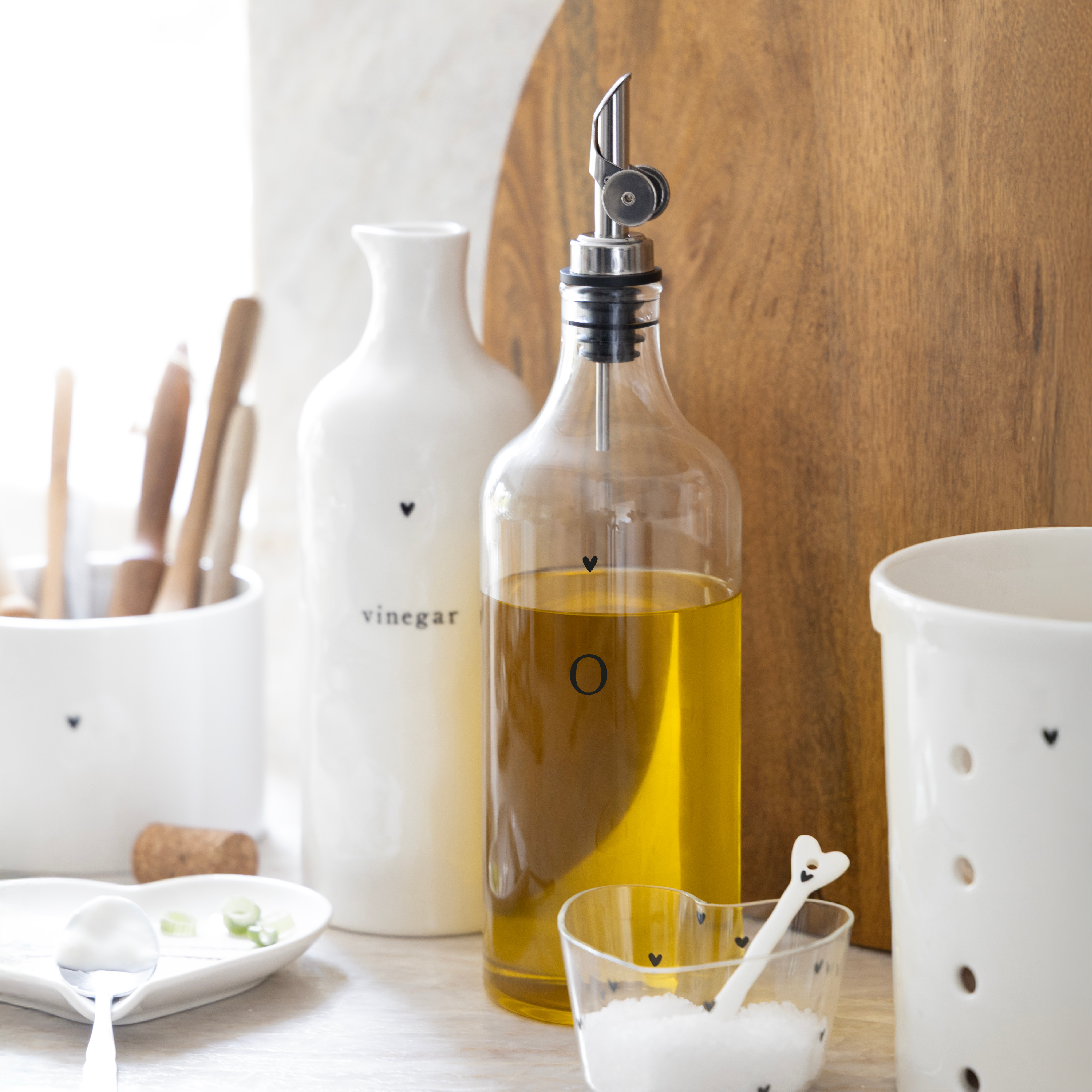 Bastion Collections schaal s hart glas