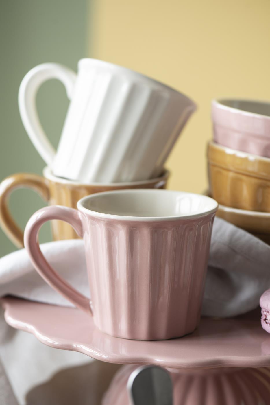 Ib Laursen mok met oor - coral almond