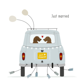 Kaart Frits just married