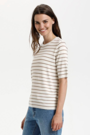 Kaffe shirt - chalk/zand