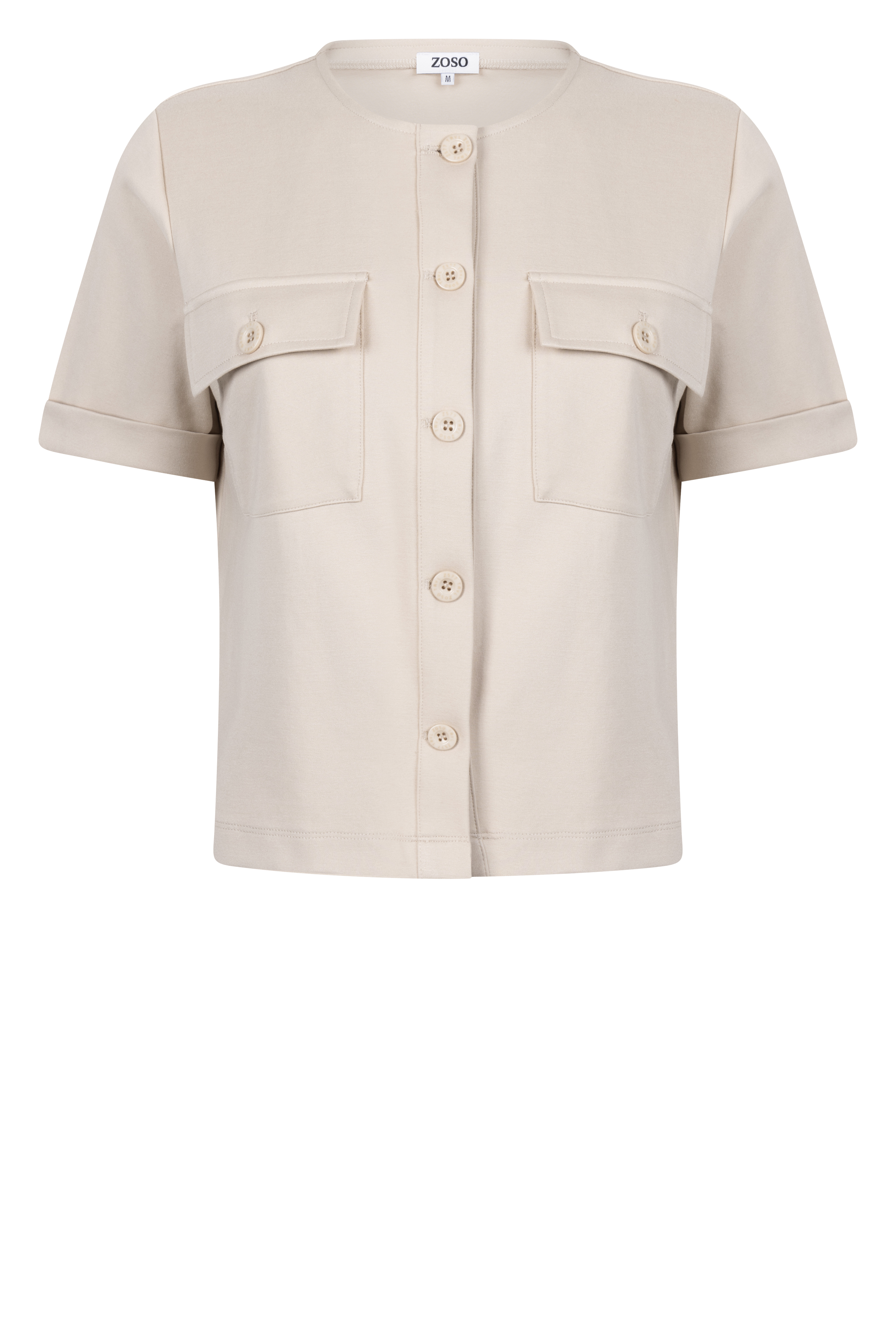 Zoso top print - zand