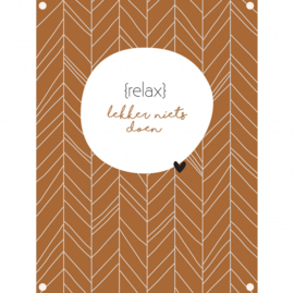 Label-R tuinposter relax - hazel