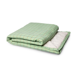 HKliving plaid sherpa - groen