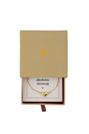 Zusss ketting in doosje - oker