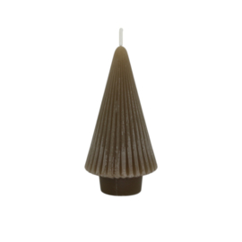 Kaars kerstboom s - taupe