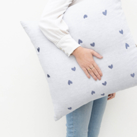 Bastion Collections kussenhoes 60x60 - blauw/grijs