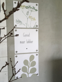 Label-R tuinposter mini geniet maar lekker