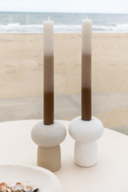 Kaars l s/2 - taupe