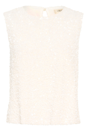 Cream top paillet