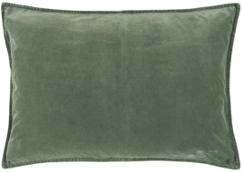 Ib Laursen kussenhoes velvet 70x50 - chalk green